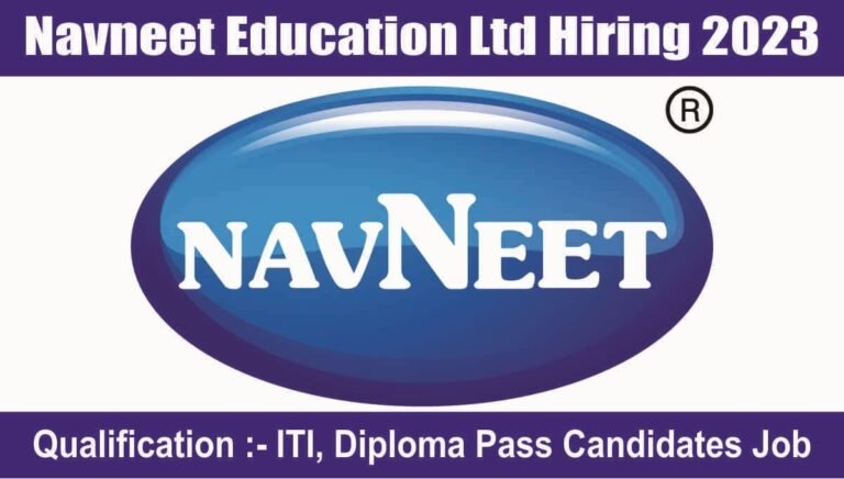 Navneet Education Ltd Hiring 2023