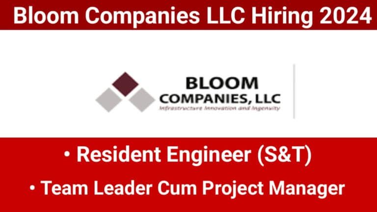 Bloom Companies LLC Hiring 2024