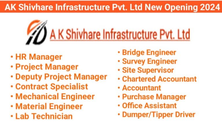 AK Shivhare Infrastructure Pvt. Ltd New Opening 2024