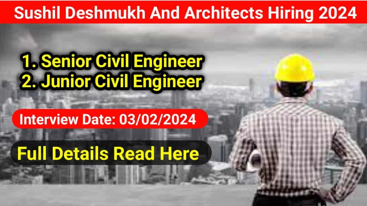 Sushil Deshmukh And Architects Hiring 2024