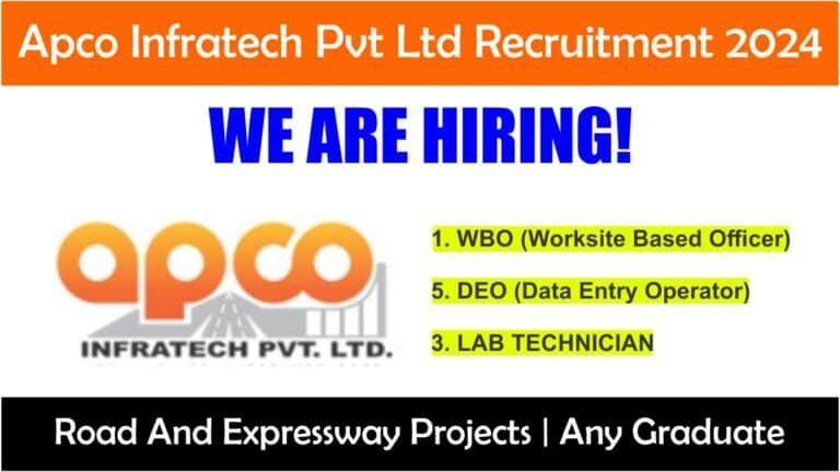 Apco Infratech Pvt Ltd Recruitment 2024