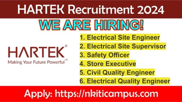 HARTEK Recruitment 2024