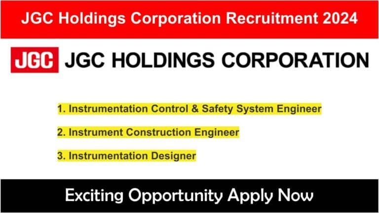 JGC Holdings Corporation Recruitment 2024