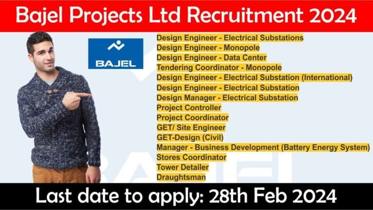 Bajel Projects Ltd Recruitment 2024