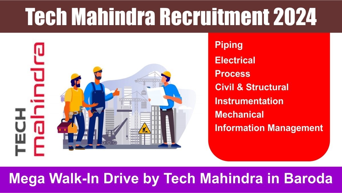 Tech Mahindra Recruitment 2024 Mega WalkIn Drive by Tech Mahindra in