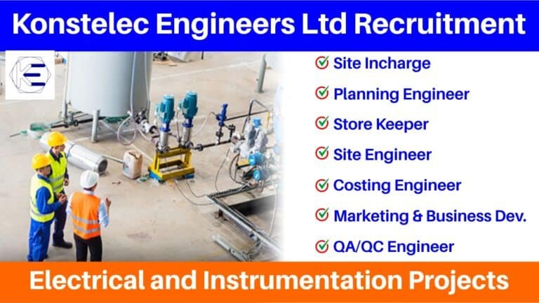 Konstelec Engineers Ltd Recruitment 2024