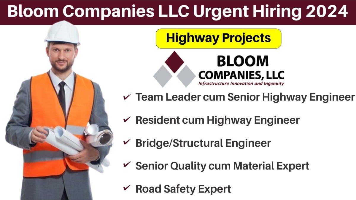 Bloom Companies LLC Urgent Hiring 2024