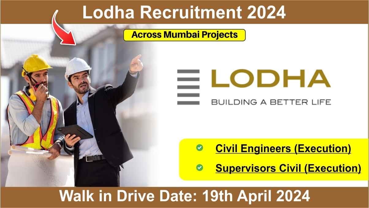 Lodha Recruitment 2024