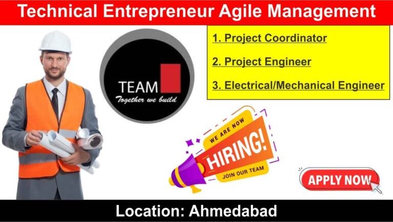 Technical Entrepreneur Agile Management Hiring 2024