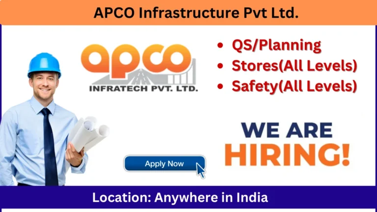 APCO Infratech Pvt. Ltd New Opening 2024