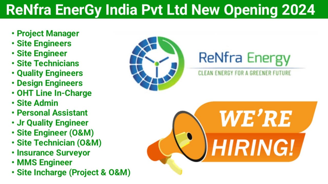 ReNfra EnerGy India Pvt Ltd New Opening 2024