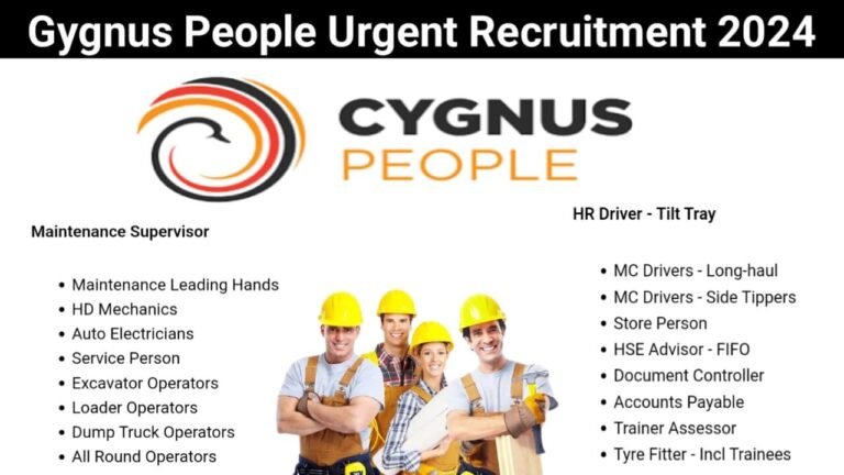 Gygnus People Urgent Recruitment 2024