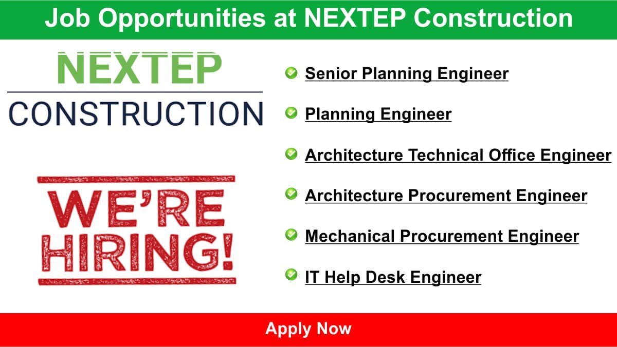 Job Opportunities at NEXTEP Construction