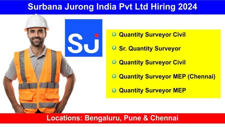 Surbana Jurong India Pvt Ltd Hiring 2024