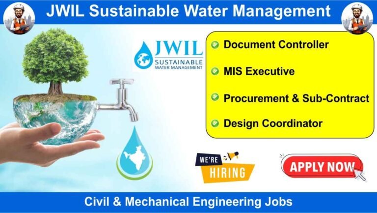 JWIL Sustainable Water Management Recruitment 2024