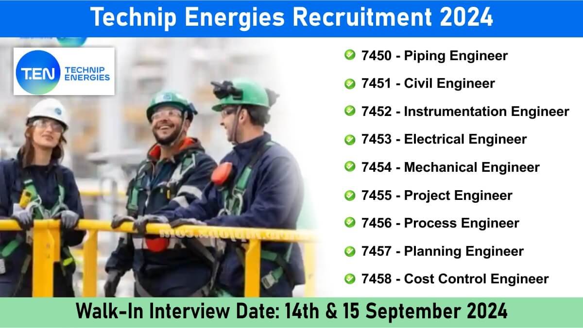 Technip Energies Recruitment 2024