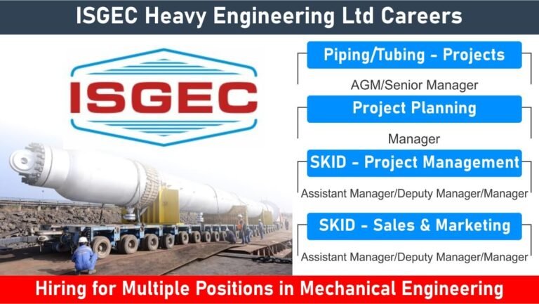 ISGEC Heavy Engineering Ltd Careers