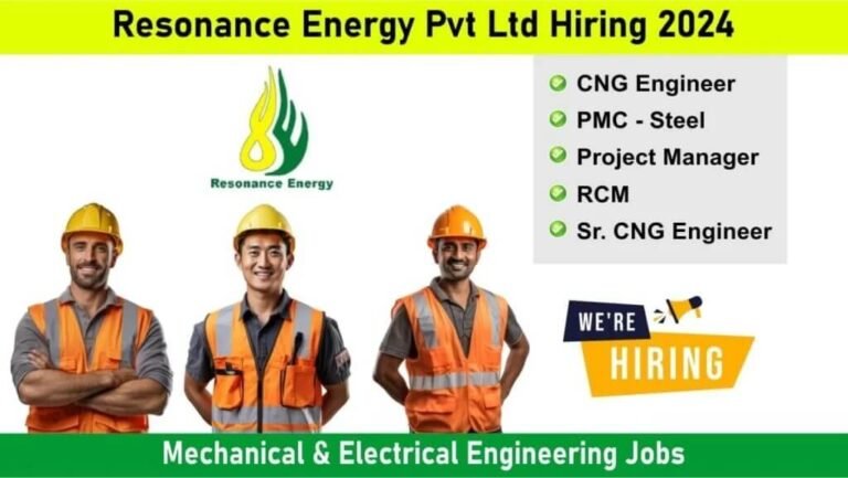 Resonance Energy Job Vacancy 20224