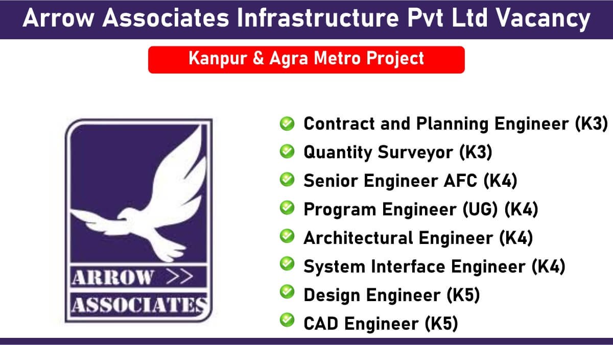 Arrow Associates Infrastructure Pvt Ltd Vacancy