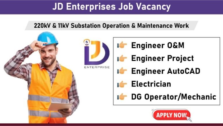 JD Enterprises Job Vacancy