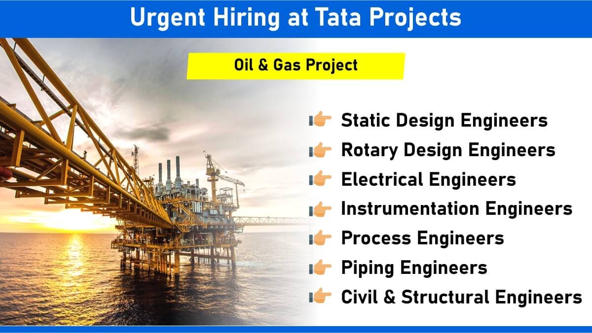 Urgent Hiring at Tata Projects