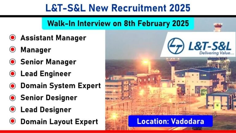 L&T-S&L New Recruitment 2025