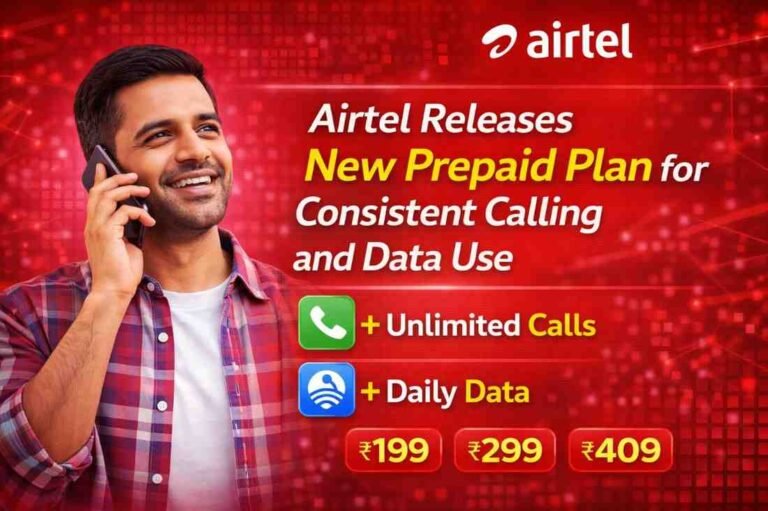 Airtel Releases New Prepaid Plan for Consistent Calling and Data Use